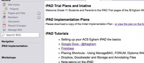 iPAD Wiki is Live